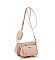 3 IN 1 STYLISH CROSSBODY BAG WITH MATCHING BAG AND COIN PURSE SET