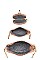 3 IN 1 STYLISH CROSSBODY BAG WITH MATCHING BAG AND COIN PURSE SET