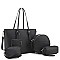 5IN1 FASHIONABLE PLAIN MODERN SHOPPER BAG