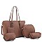 5IN1 FASHIONABLE PLAIN MODERN SHOPPER BAG