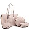 5IN1 FASHIONABLE PLAIN MODERN SHOPPER BAG