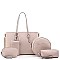 5IN1 FASHIONABLE PLAIN MODERN SHOPPER BAG