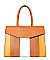 Striped Color Block Boutique Satchel