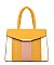 Striped Color Block Boutique Satchel