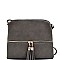 HY2038-LP Front Pocket Tassel Accent Cross Body