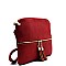 HY2038-LP Front Pocket Tassel Accent Cross Body