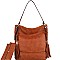 Double Tassel Whipstitched 2 in 1 Bohemian Hobo SET MH-HY4027S