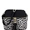 Tassel Accent Leopard Print Pocket Dome Cross Body