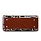 Leopard Print Patent Jewel-Top Frame 2-Way Satchel