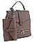 2 IN 1FRONT ZIP BUCKLE DESIGN BACKPACK CLUTCH SET