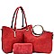 3 IN 1 VALUE SET OF TOTE SATCHEL AND MATCHING WALLET RZ-HY890