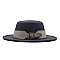 Fedora Woolen Belt Accent Warm Hat