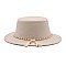 Fedora Woolen Pearl Accent Warm Hat