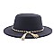 Fedora Woolen Pearl Accent Warm Hat