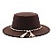 Fedora Woolen Pearl Accent Warm Hat