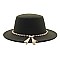 Fedora Woolen Pearl Accent Warm Hat