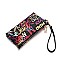 Graffiti Tasseled Clutch Wallet