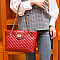 Quilted Medium CHAIN ACCENT Shoulder Bag