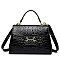 Exceptional Quality Crocodile Medium Size Satchel