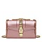 Buckel Accented Jelly Medium Shoulder Bag