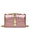 Buckel Accented Jelly Medium Shoulder Bag