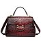 Exceptional Quality Crocodile Medium Size Satchel