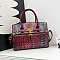 Exceptional Crocodile Padlock Multi Tone Satchel