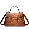 Exceptional Quality Crocodile Medium Size Satchel