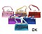 PACK OF 12 PCS ASSORTED COLOR DESIGNER MINI COIN PURSE