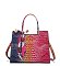 Tie-dyed 3 in 1 Croc Tote-Crossbody Bag