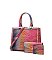 Tie-dyed 3in1 Crocodile Skin Large Tote Bag