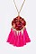 Geometric Pendant With Tassels Necklace LA-CN4146