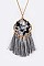 Geometric Pendant With Tassels Necklace LA-CN4146