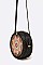 Bamboo Circle Hand Painted Swing Bag