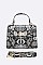 Stylish Snake Print Crossbody Swing Bag