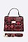 Stylish Snake Print Crossbody Swing Bag