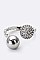 CZ and Metal Balls Accent Ring LAGKP236R