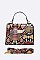 Stylish Snake Print Crossbody Swing Bag