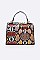 Stylish Snake Print Crossbody Swing Bag