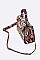 Stylish Snake Print Crossbody Swing Bag