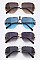 Pack of 12 Pieces Iconic Metal Bar Aviator Sunglasses LA113-POP8354