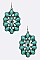 Classic Turquoise Multi Stone Hoop Earrings LA-SE0157