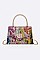 Stunning Crystal Top Handle Swing Clutch Bag