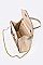 Stunning Crystal Top Handle Swing Clutch Bag
