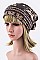 Classy Pixel Print Convertible Beanie LA-EMH8548