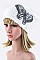 Stylish Sequined Butterfly Beanie