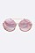 Pack of 12 Top Bar Oversized Round Sunglasses Set