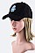 HAMSA / EVIL EYE Patch Suede Cap  LA-35020U