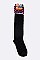 Pack of (12 Pairs) Assorted Knee High Plush Socks LA-SO144