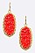 Classic Oval Druzy Stone Earrings LA-VE1549Z